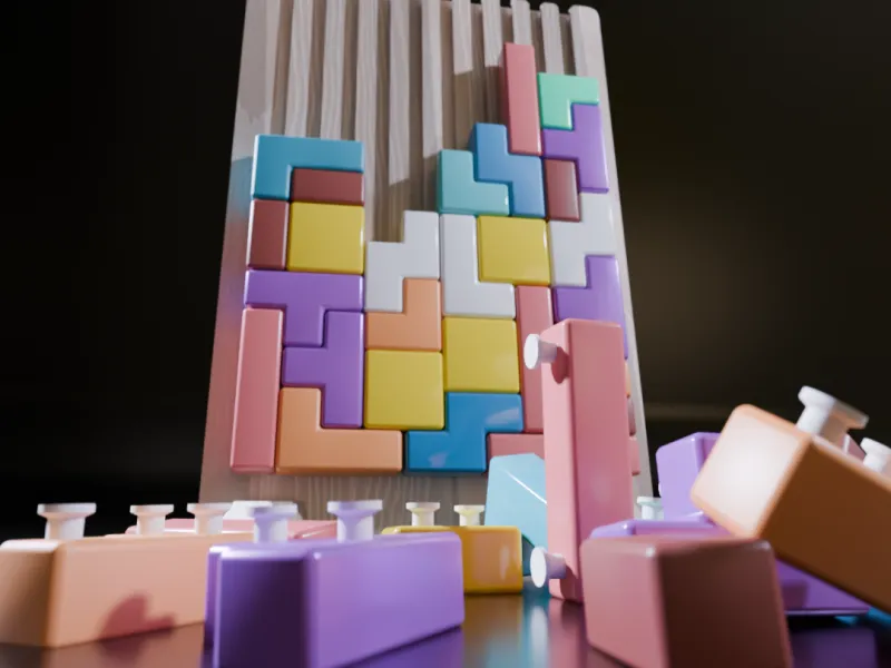 Tetris Puzzle Brinquedo Ludico by Craws