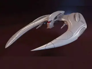 cylon raider de la serie galáctica del 2003