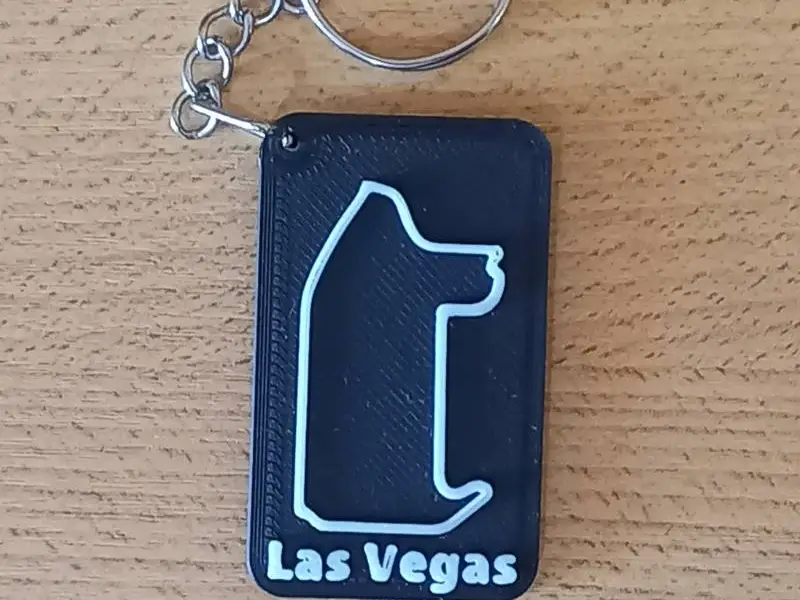 LAS VEGAS Circuit Keychain