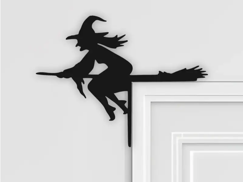 Witch Door Corner Decor, Door Frame Decor, Home Decor