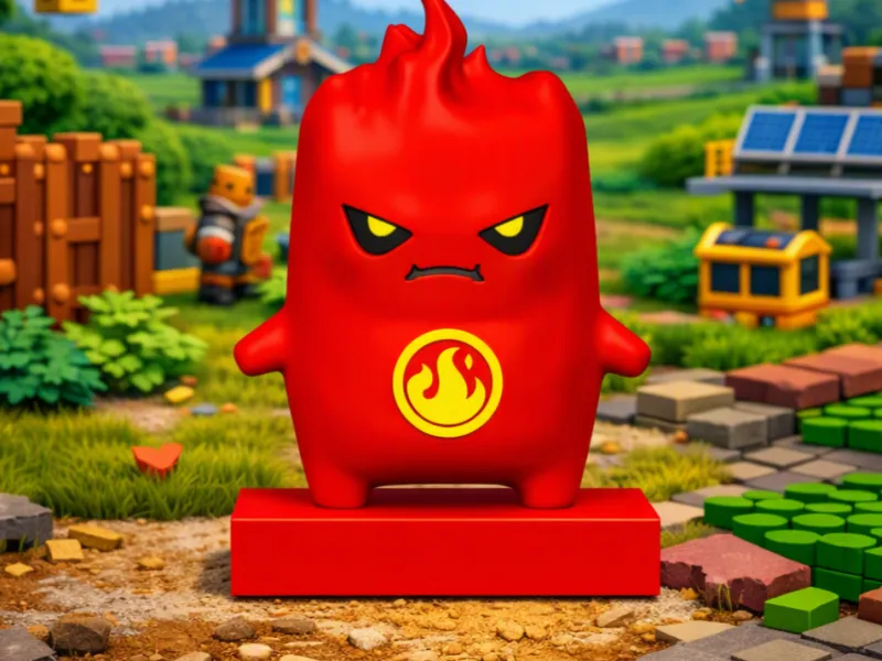 Fortnite Lego Fire Sprite Mini Fig (3)