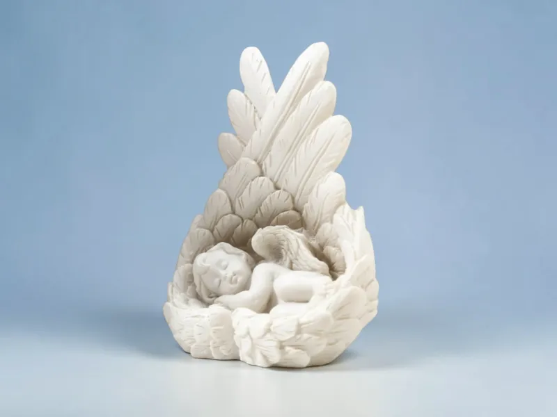 Sleeping Baby Angel on Angel Wings