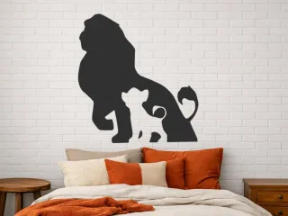 silueta simba el rey leon