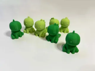 The tiny blocky dino
