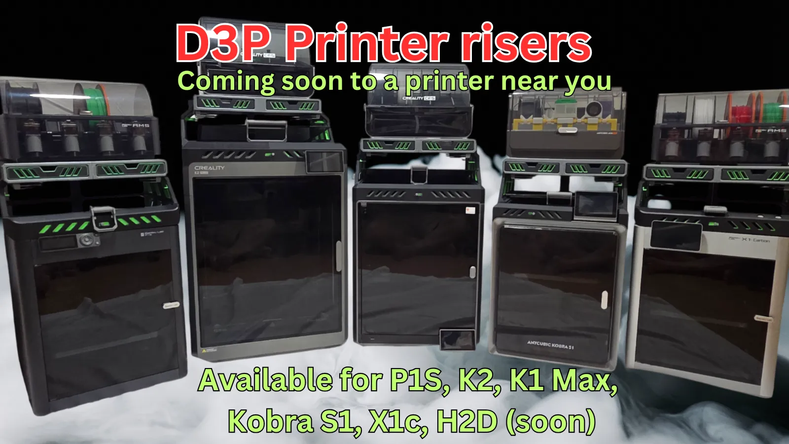 D3p Modular Riser D3P Riser for K2 - Creality Cloud 3D Model | 3Drop