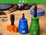 Stubby Hex Bit Driver 1/4 inch &ndash; S / M / L-0