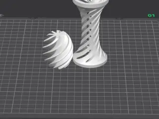 Spiral ball fidget toy