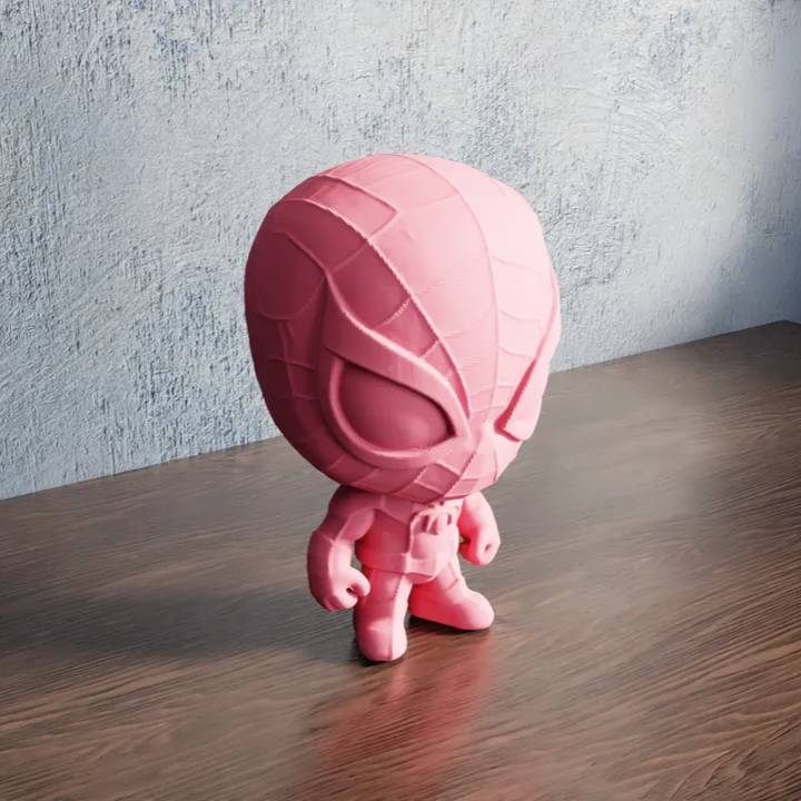 3D Printer Files | 3MF File | Spiderman Chibi – Stylized Marvel Web ...
