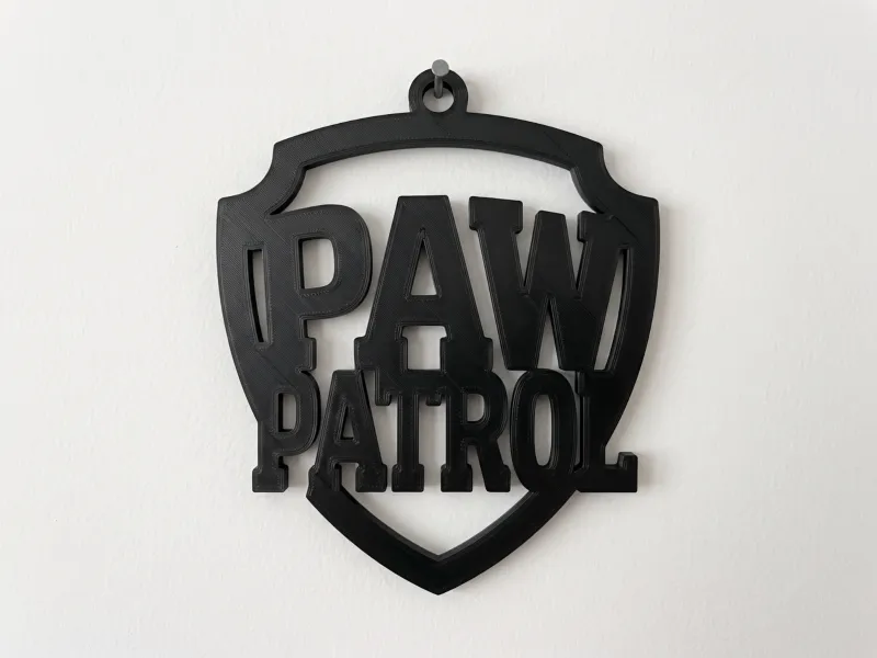 Paw Patrol Shield Title Wall Art