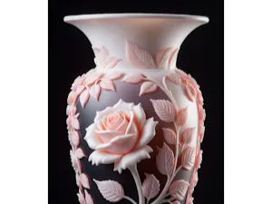 Midnight Rose Vase