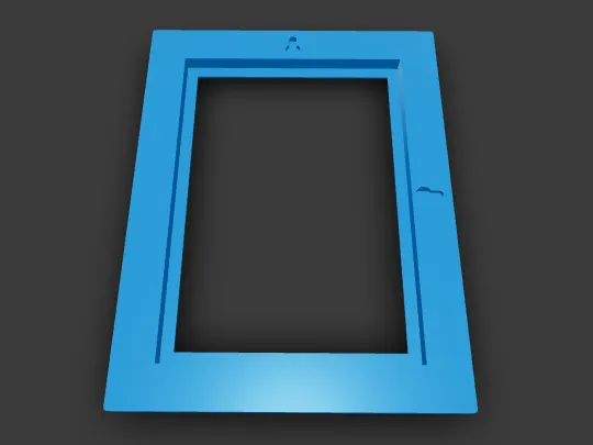 5x7 Inch Picture Frame With Groove Detail