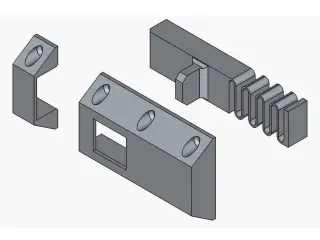 Elastic Latch with 3D Printed Spring