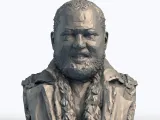 Laurence Fishburne Low Poly Bust - Morpheus Actor Sculpture-0
