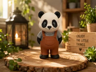 Cute Panda Figurine-Adorable Panda Decoration