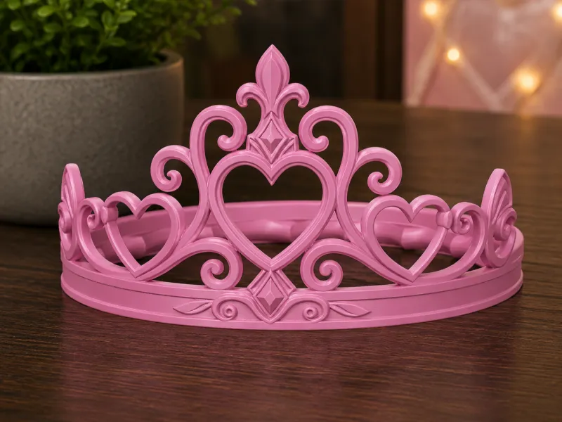 💖 Tiare Cœur de Princesse