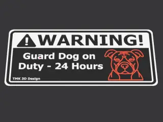 Dog Warning Sign