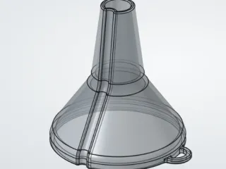 fully parametric funnel trichter 55mm v2