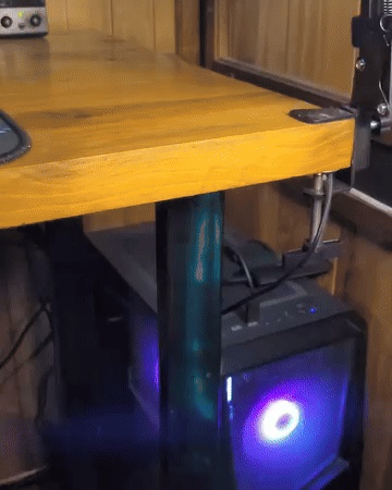 headphone base desk holder with adjustable thread