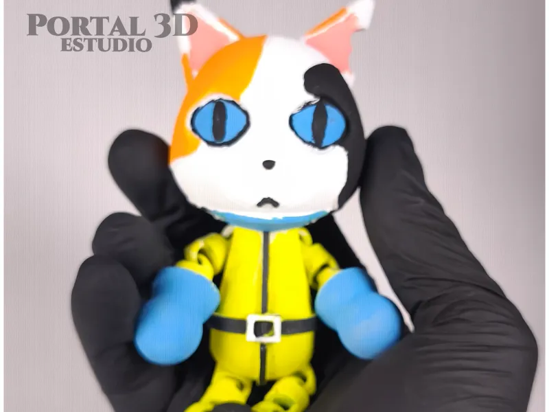 Sam the Cat /PRINT-IN-PLACE WITHOUT SUPPORT/3MF