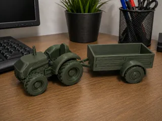 Tractor 01 with trailer Kit Card No AMS