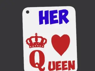 Her Queen Keychain