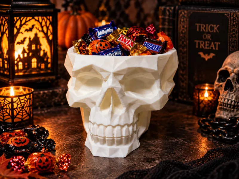 Halloween Skull Candy Bowl- Halloween Decor