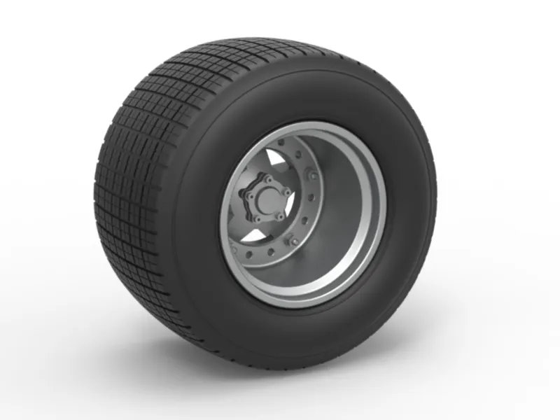 Wheel of Super Dirt Late model Scale 1:25