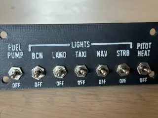 Cessna 172 Switch Panel V1