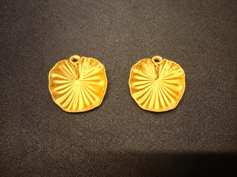 Water Lily Leaf Earrings