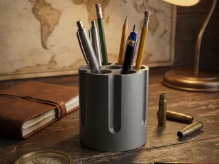 Pencil Holder Organizer Revolver Drum