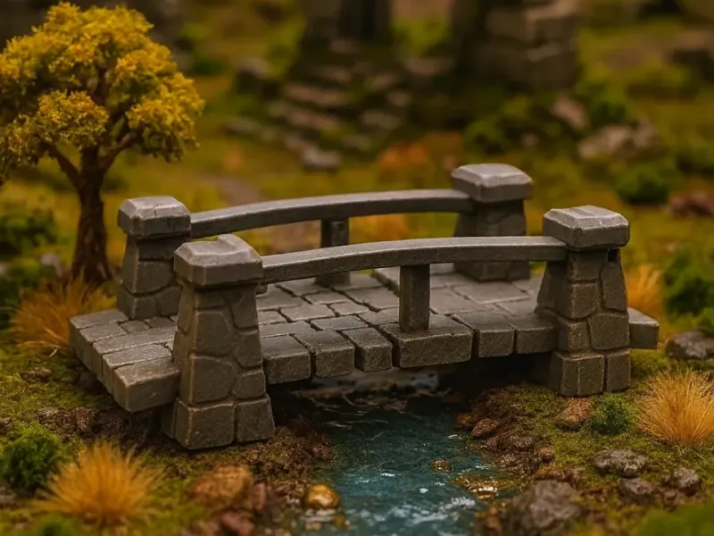 Small stone bridge - Wargame Scatter Terrain