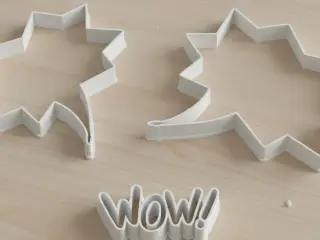 WOW! Comic Book Effect Cookie Cutter
