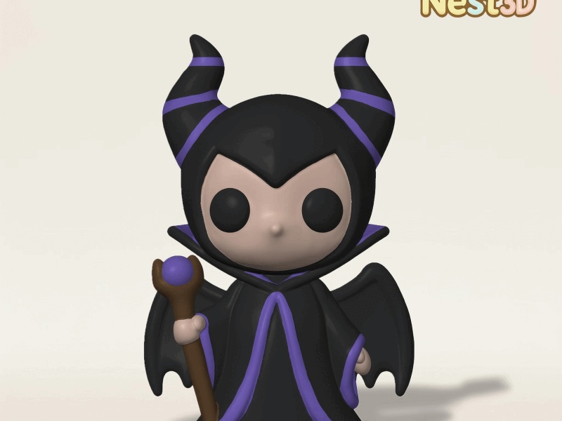 Maleficent – Cute Stylized 3D Printable Figure