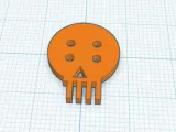 skull button-0
