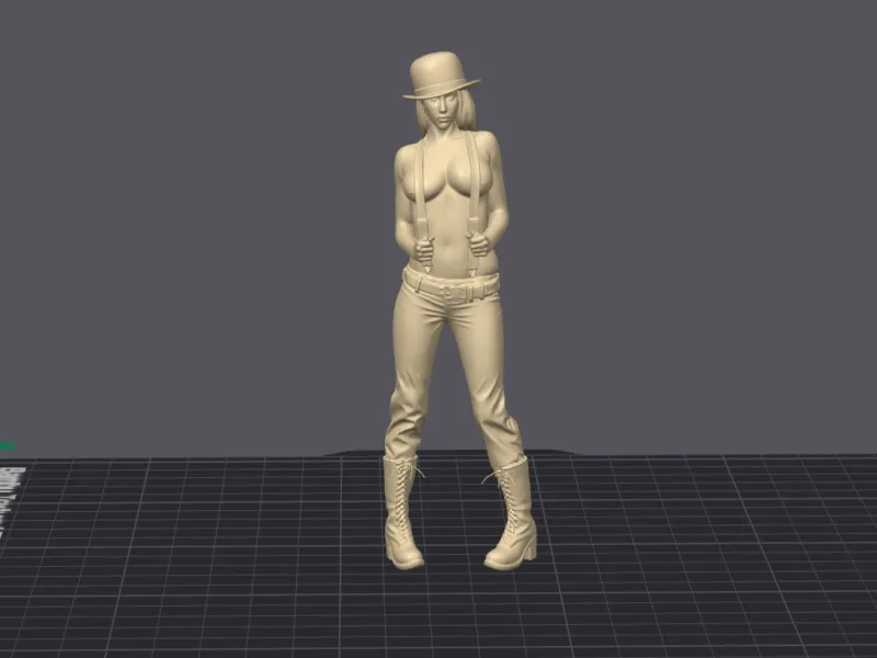 Woman in Suspenders 6 