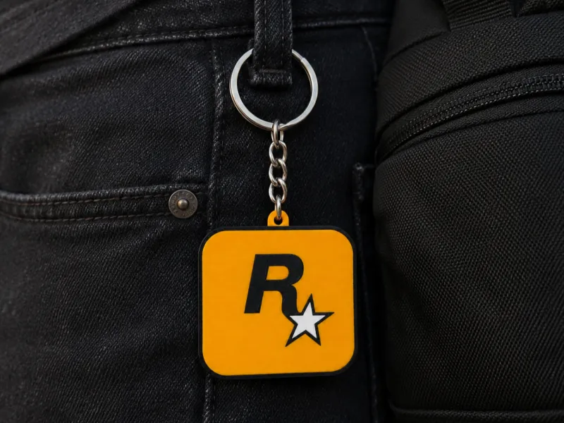 Rockstar Games 标志钥匙扣