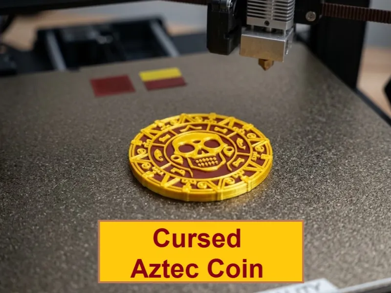 Pirates of the Caribbean Cursed Aztec Gold Coin (Dual Color)