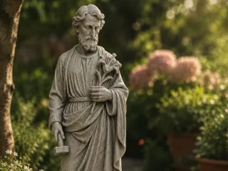 Saint Joseph the Carpenter with Lilies
