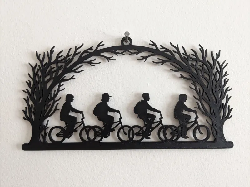 Stranger Things Bike Ride Wall Art
