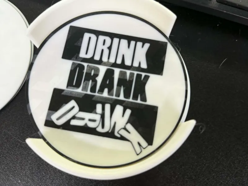 Drink Drank Drunk Coasters
