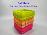 PuffStack - Stackable Quilted Catch-All Tray-0