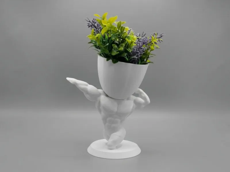 보디빌더 / 피트니스 근육 화분 및 정리함 - 3D Printa