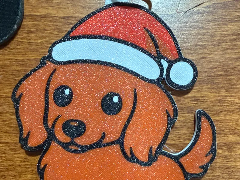 Dachshund Christmas Key Chain