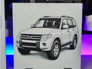 Mitsubishi Pajero – Hueforge – 3 Colors