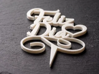 cake topper Feliz Dia