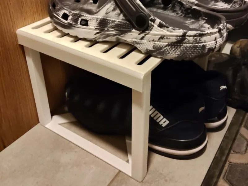 2-Tier Shoe rack - single color print - no supports