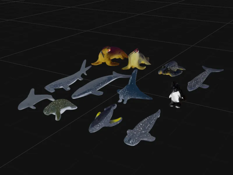 Ocean Animal Toy Collection Marine Animal Figure Pack
