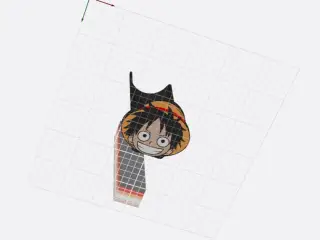 (Luffy Version) Pringles tray with lid