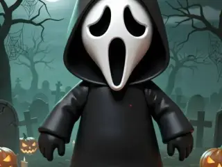 GHOSTFACE CUTE - SCREAM - TERROR - HALLOWEEN