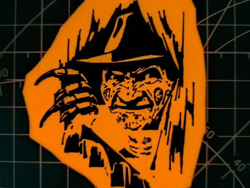 Freddy Krueger Porträt Kühlschrankmagnet